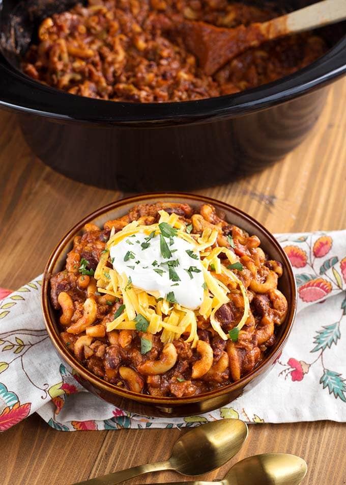 Slow Cooker Chili Mac