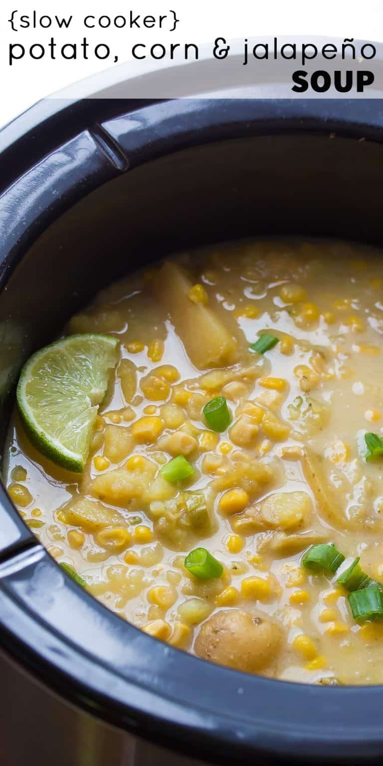 Slow Cooker Creamy Potato Corn Soup