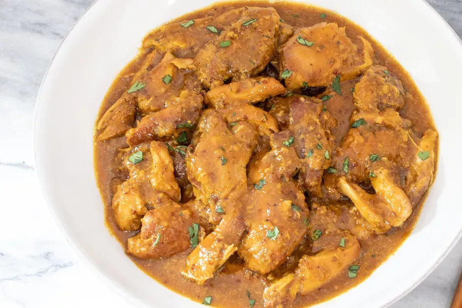 Slow Cooker Honey Mustard Chicken Thighs