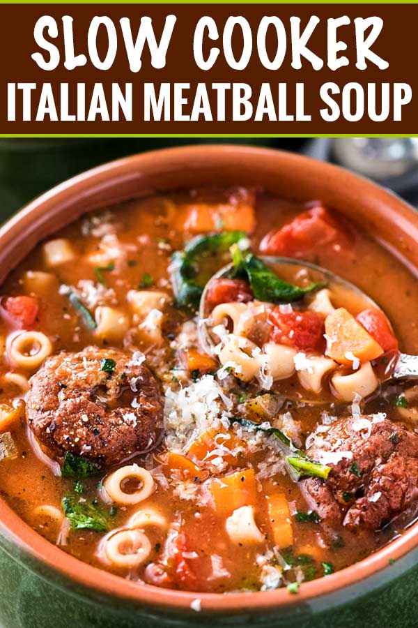 Slow Cooker Italian Meatball Soup