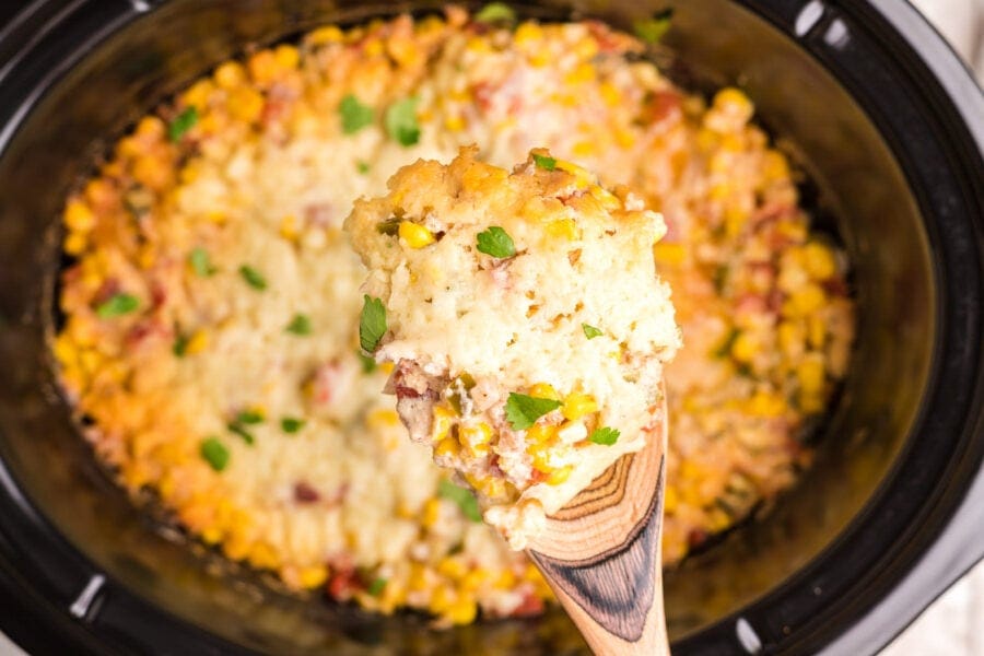 Slow Cooker Mexican Street Corn Casserole