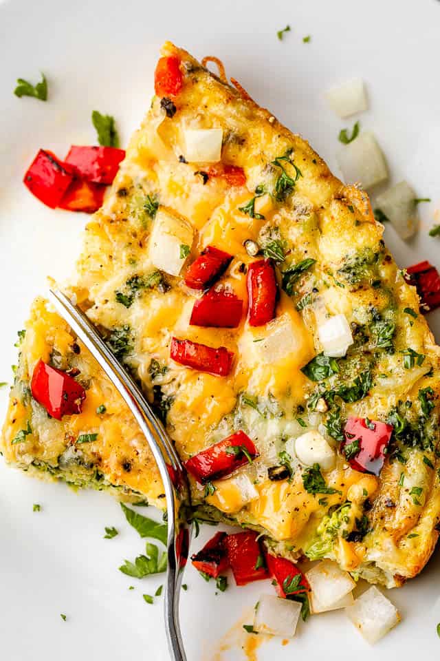 Slow Cooker Vegetarian Veggie Omelette
