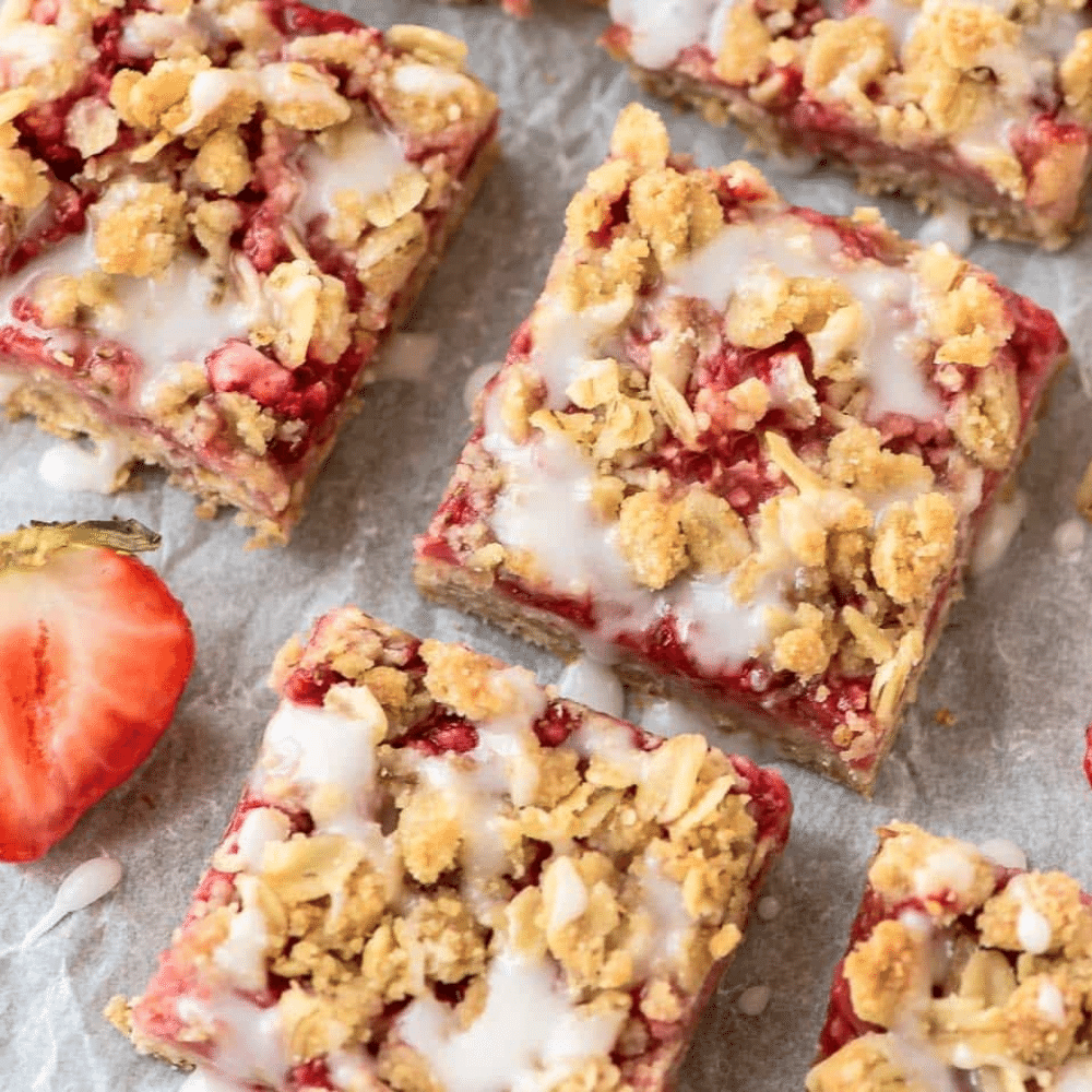 Strawberry Oatmeal Bars