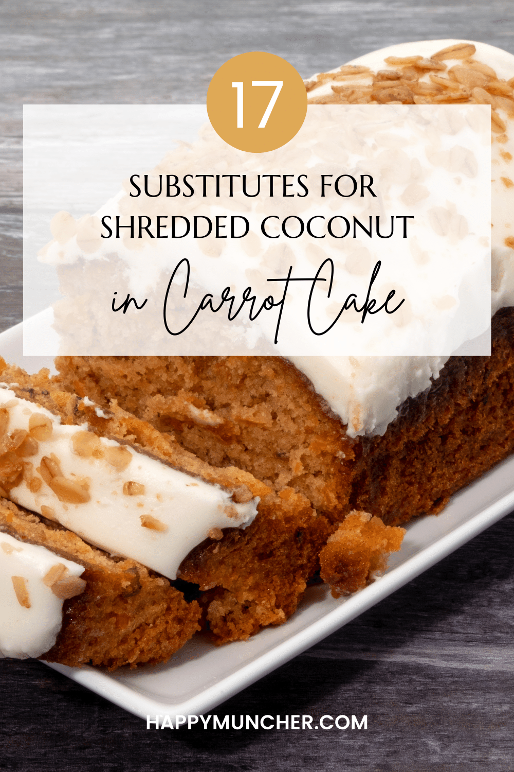 substitute for shredded coconut in carrot cake