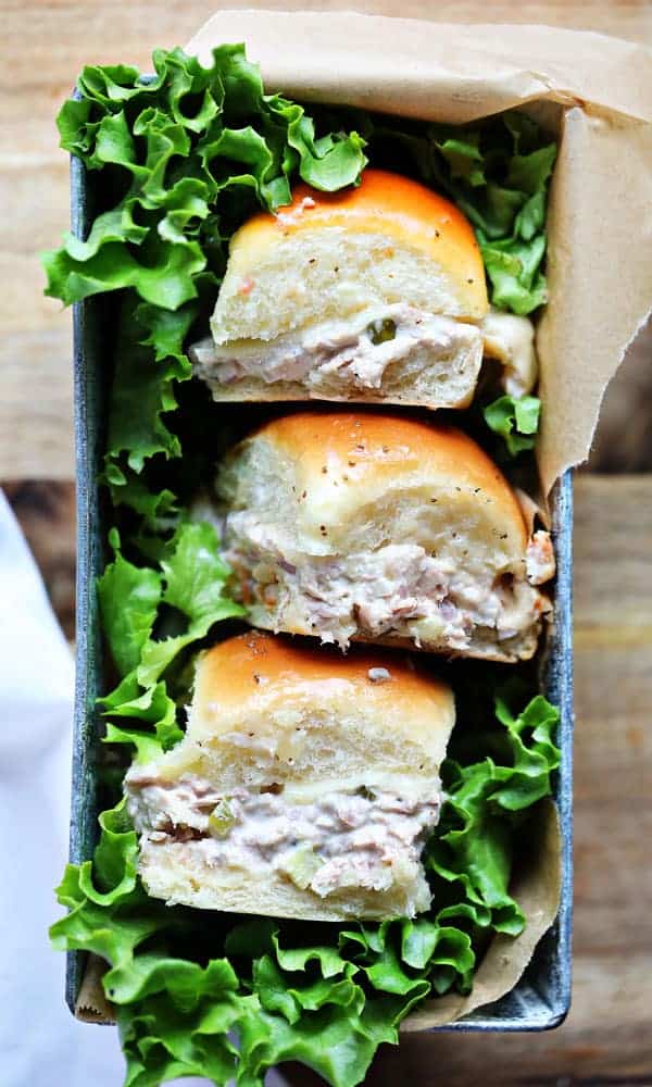 tuna salad sliders