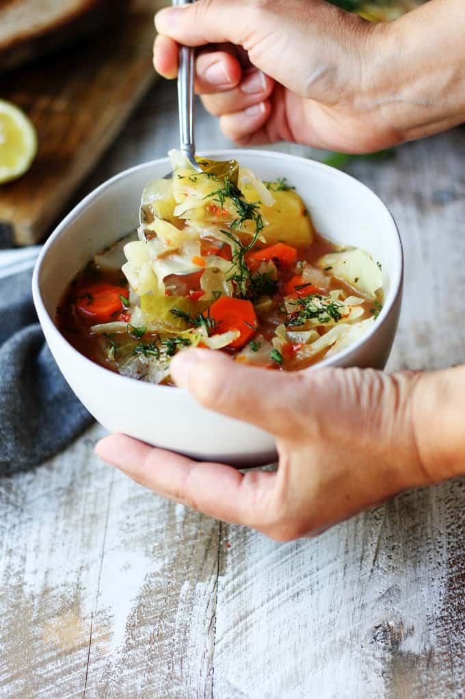 Vegetarian Cabbage Soup (Gluten-Free)