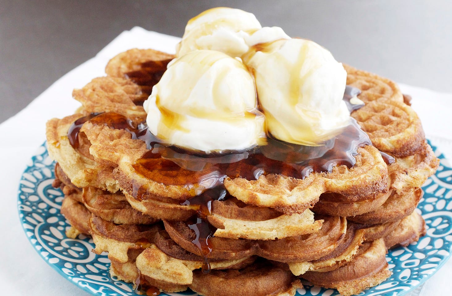 Waffles and Ice Cream