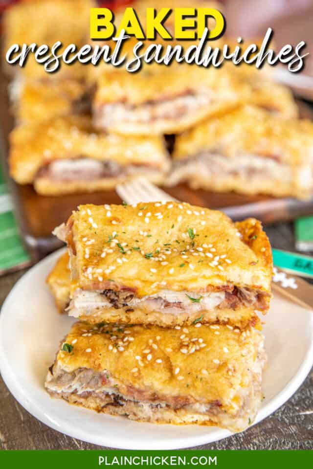 Baked Crescent Sandwiches