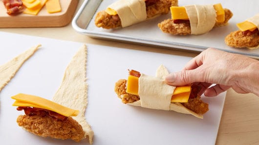 Chicken-Bacon-Ranch Crescent Roll-Ups