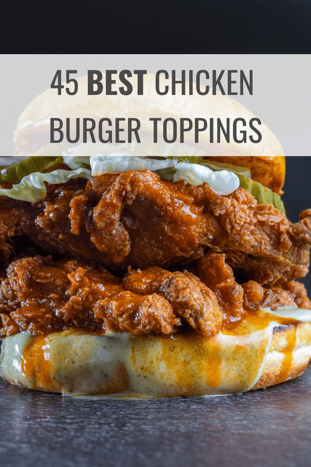 Chicken Burger Toppings