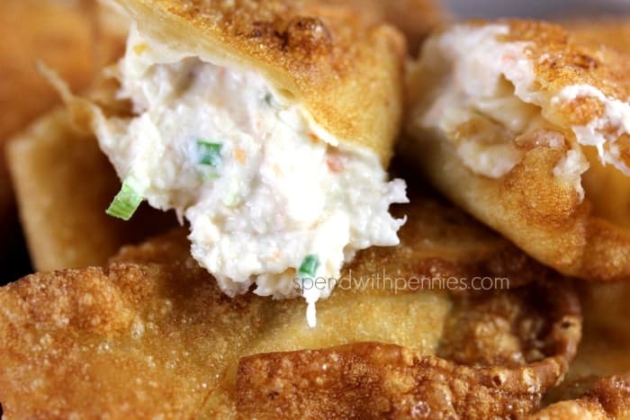 Crab Rangoon (Crab & Cream Cheese filled Wontons)