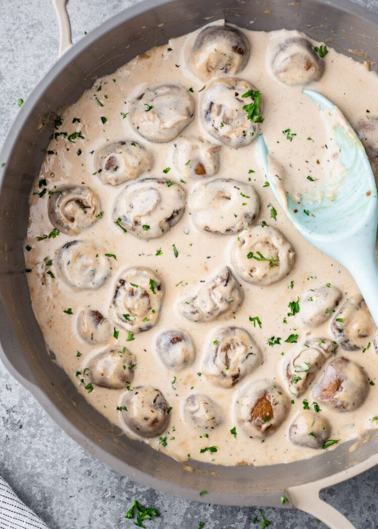 Creamy Garlic Mushrooms