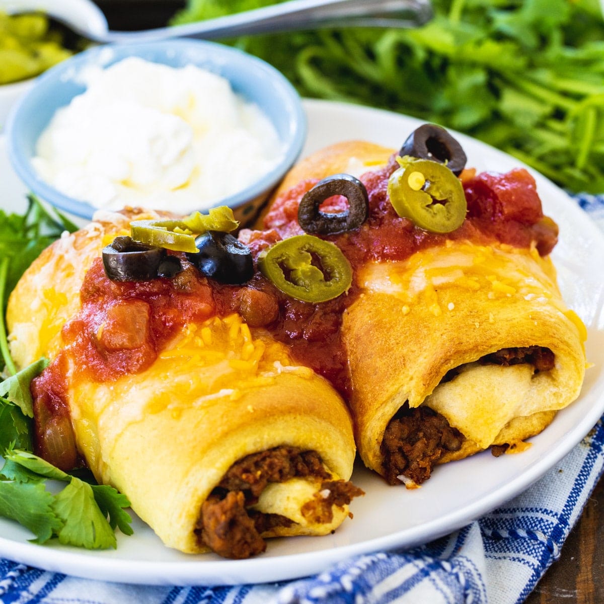 Crescent Beef Burritos