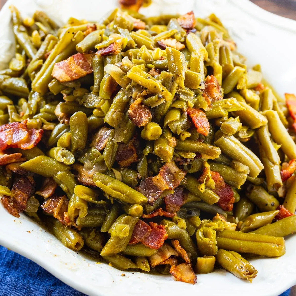 Crock Pot Buttery Bacon Green Beans