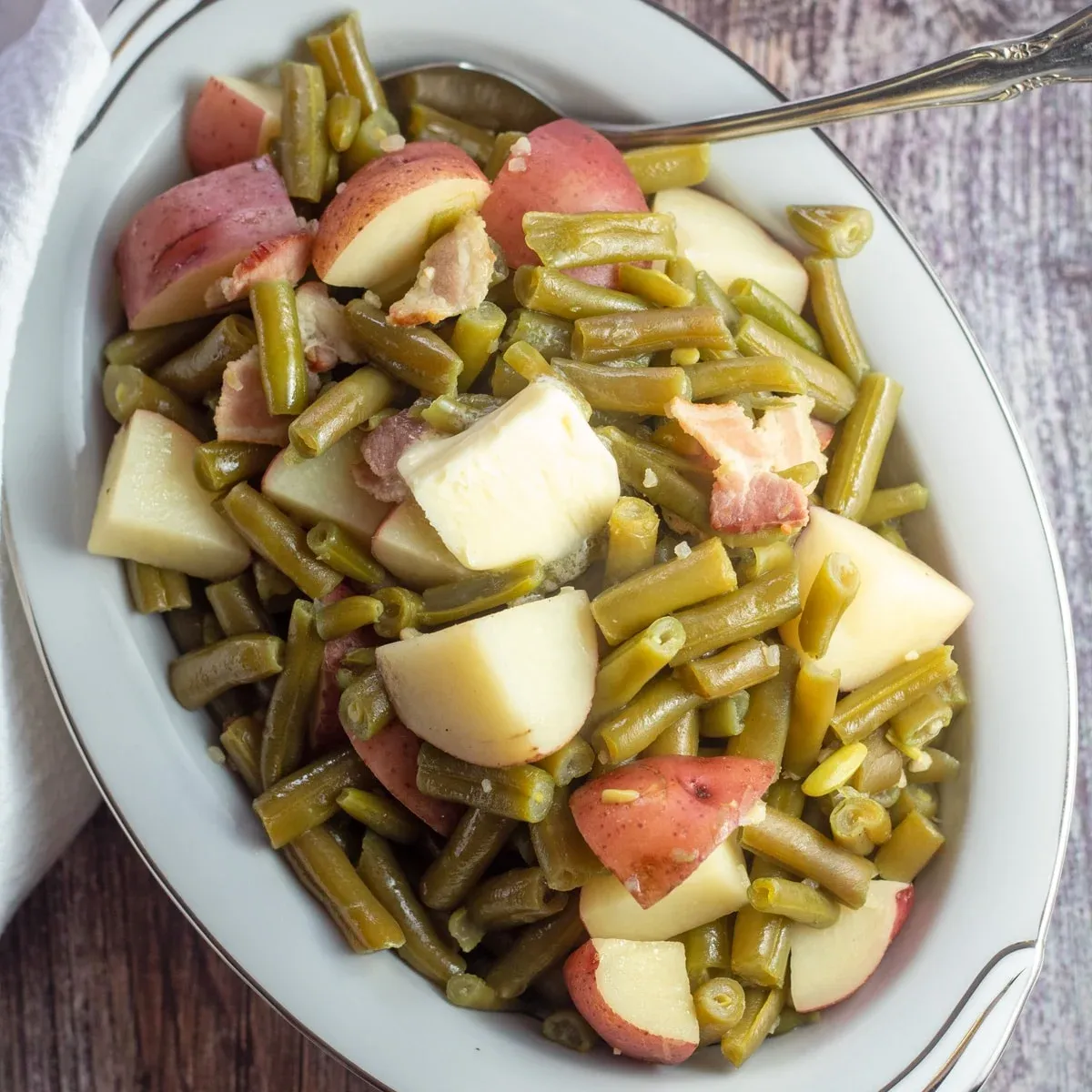Crockpot Green Beans and Potatoes