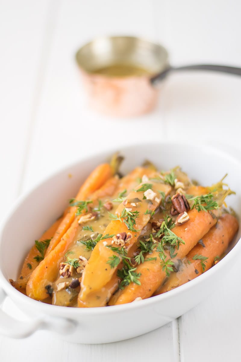 Crockpot Orange, Honey and Herb Glazed Carrots