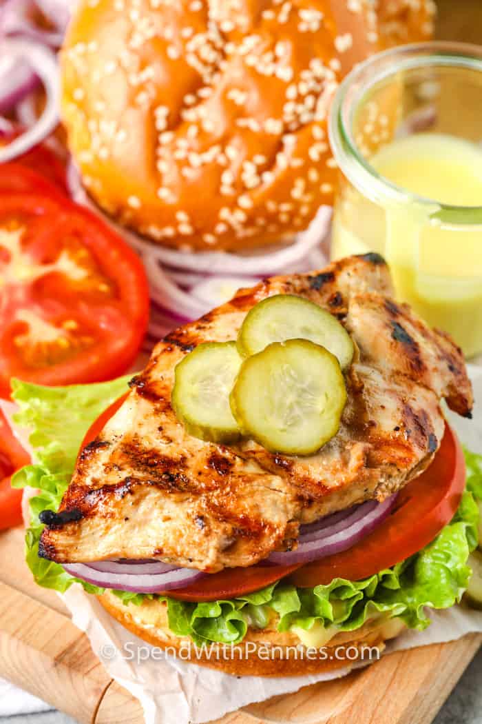 grilled chicken sandwich