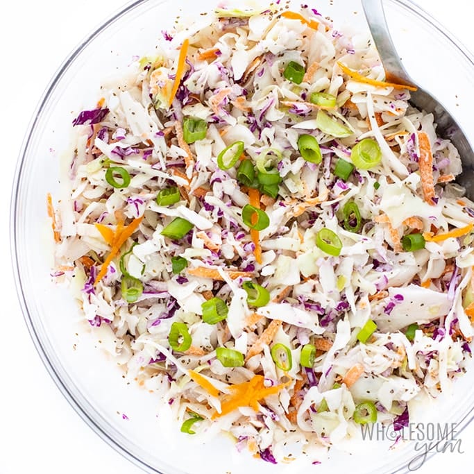 Low Carb Keto Coleslaw