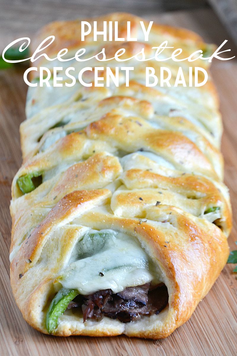 Philly Cheesesteak Crescent Braid