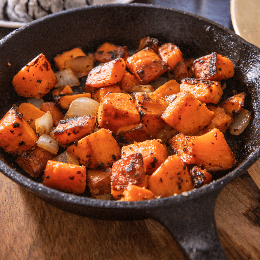 Riced Cooked Sweet Potato