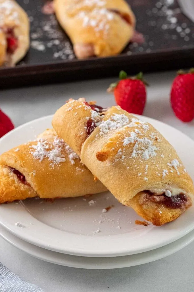Strawberry Cheesecake Crescent Rolls