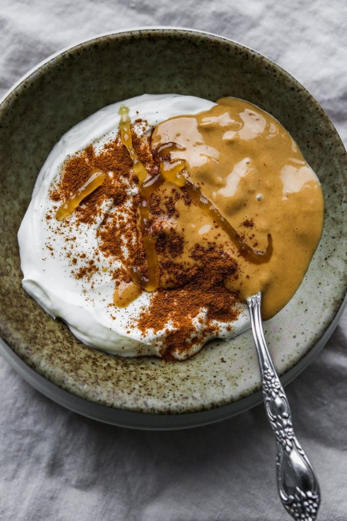 Peanut Butter Greek Yogurt Bowl