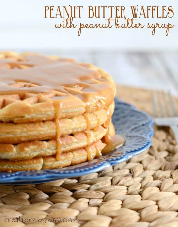 peanut butter On Waffles