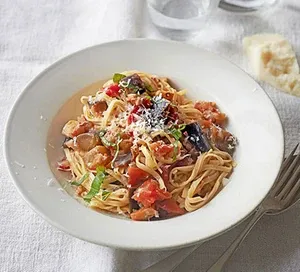 Aubergine & Chilli Tagliolini
