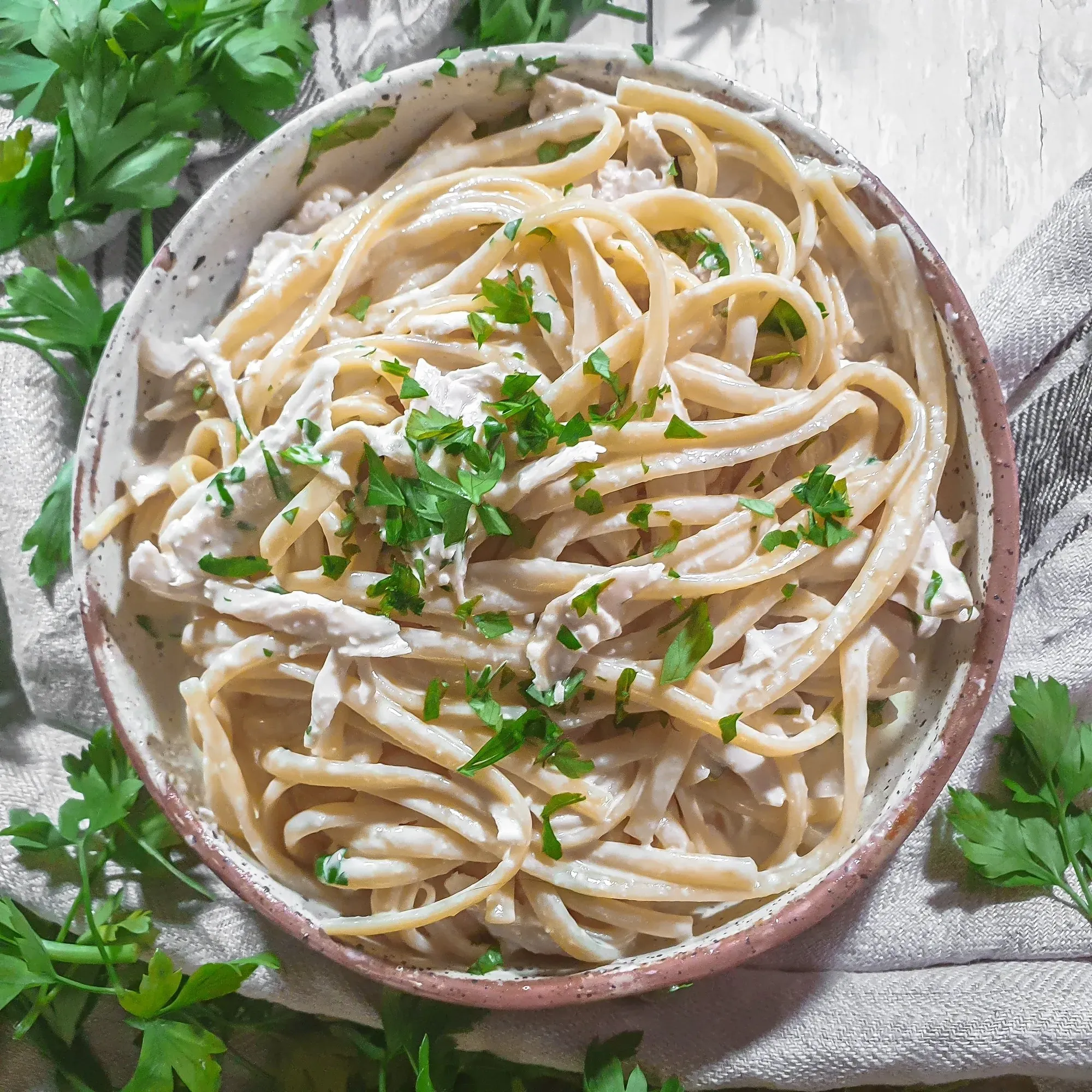 Chicken Alfredo Linguine