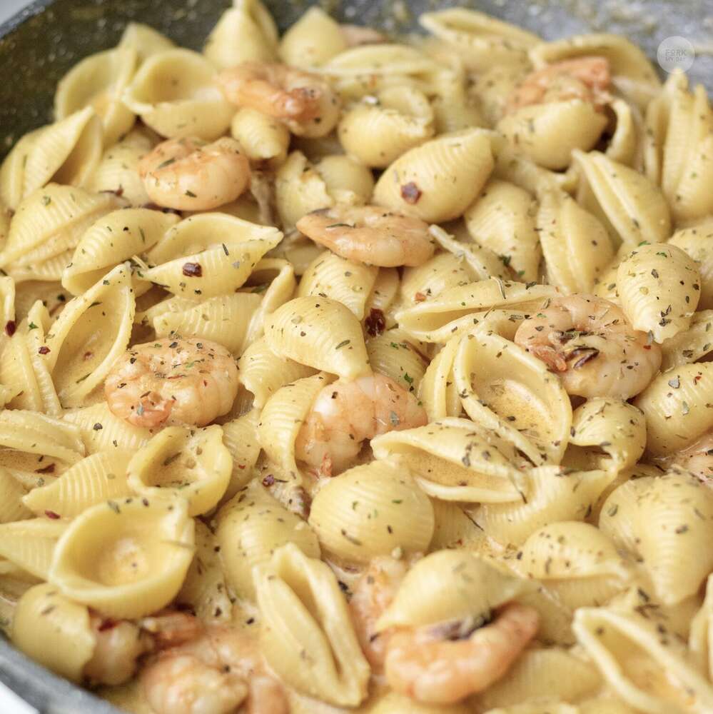 Creamy Conchiglie Prawn Pasta Sauce