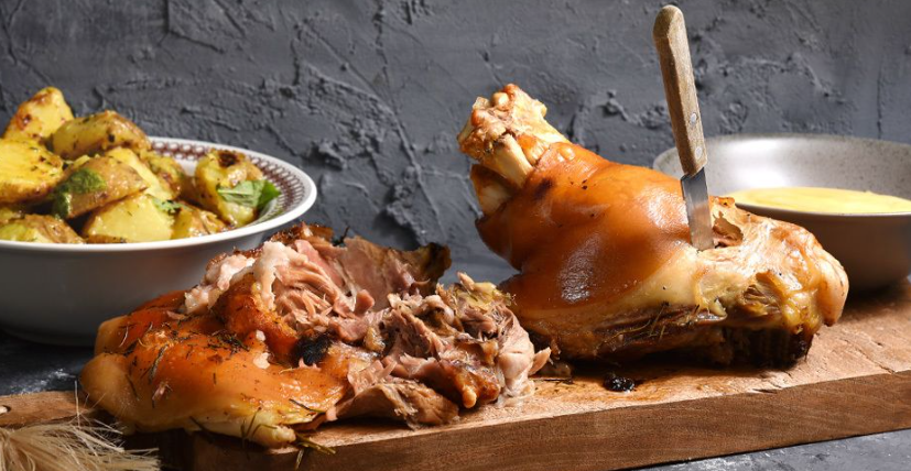 Roast Pork Shank with Potatoes