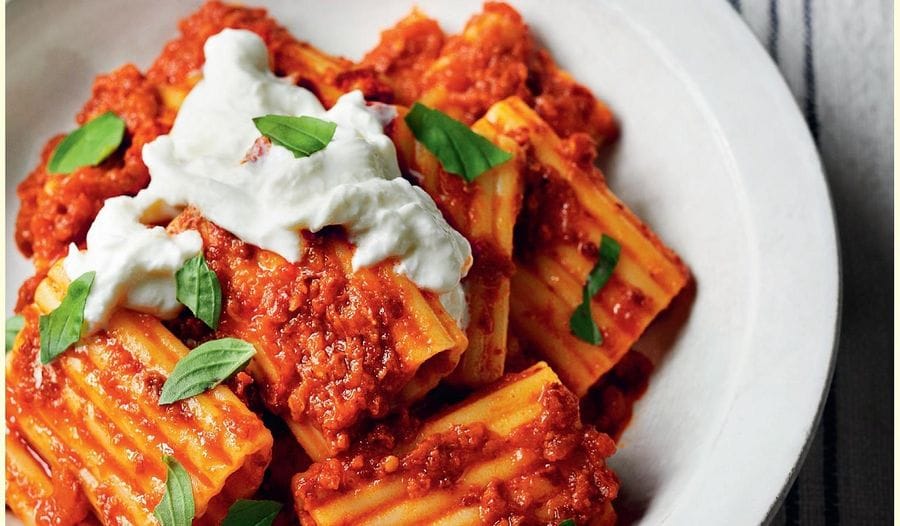 Paccheri, ‘Nduja and Burrata