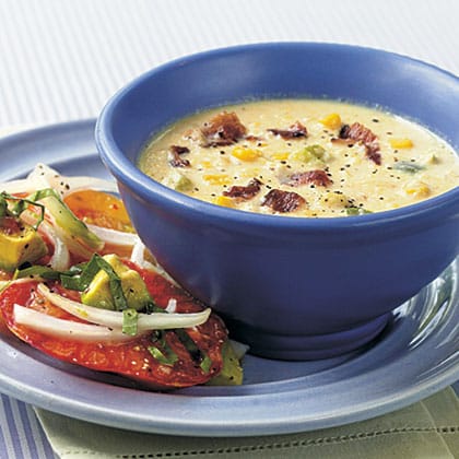 5-Ingredient Corn and Bacon Chowder