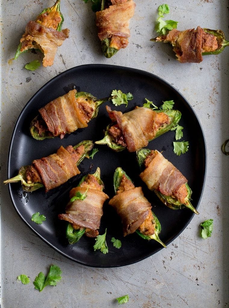 Air Fryer Bacon Wrapped Jalapeno Poppers