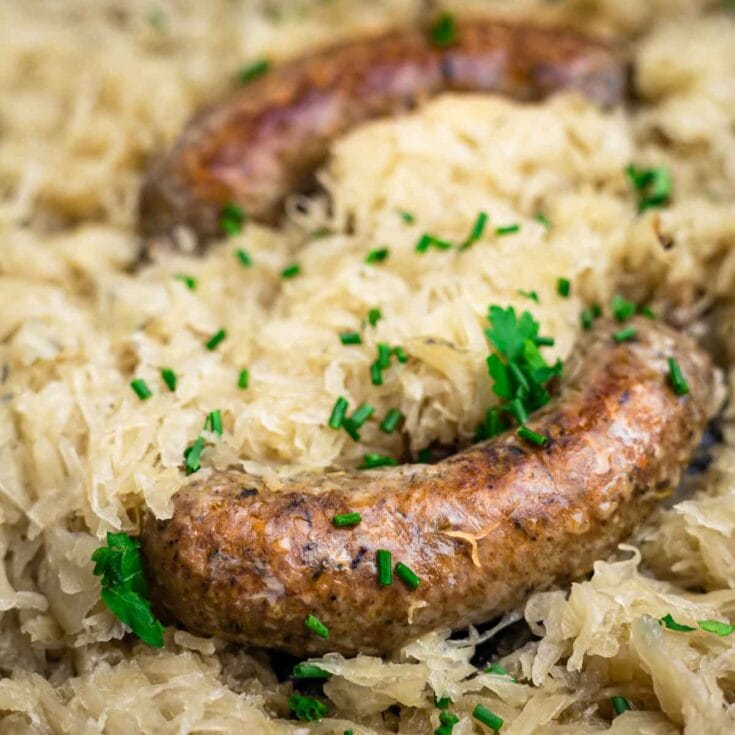 Baked Sausage and Sauerkraut