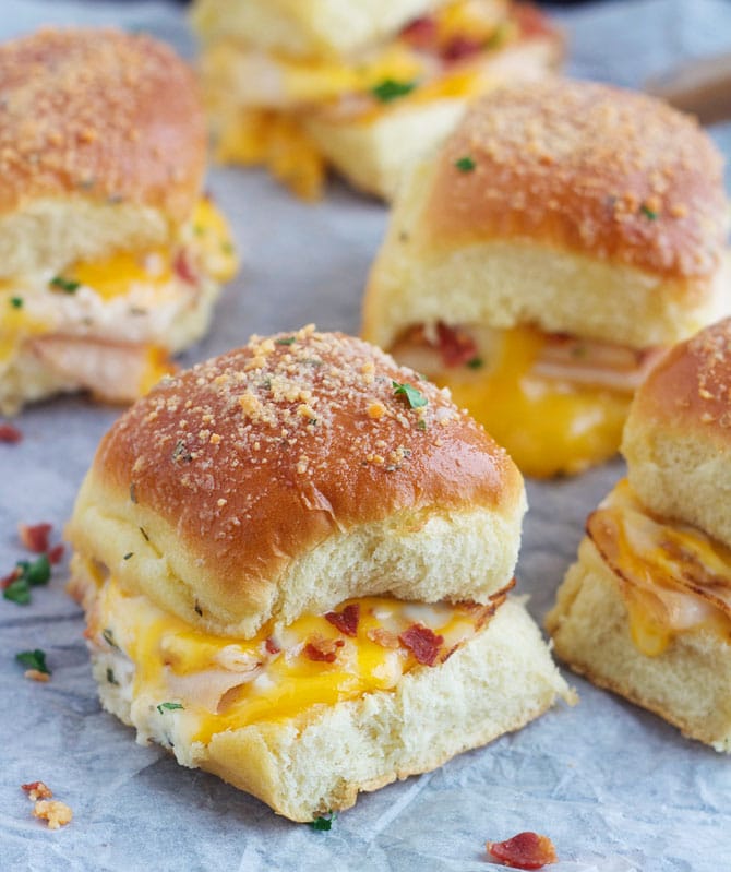 Chicken Bacon Ranch Sliders