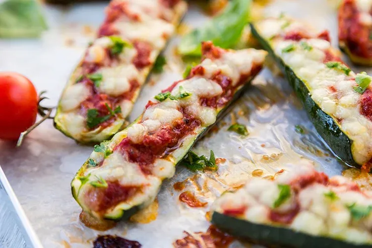 Pizza Zucchini Boats