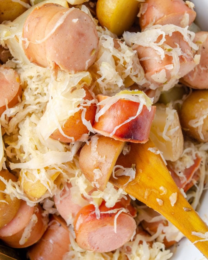 Polish Sausage, Sauerkraut And Potatoes (Crockpot)