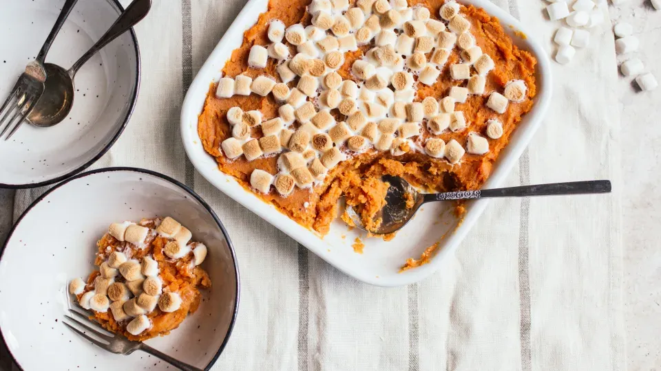 Sweet Potato (Yam) Casserole With Marshmallows