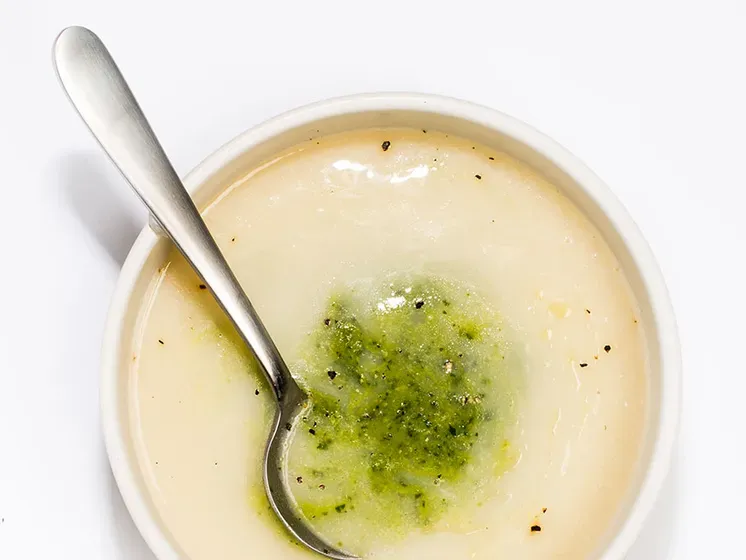 Turnip Soup With Parsley Pesto