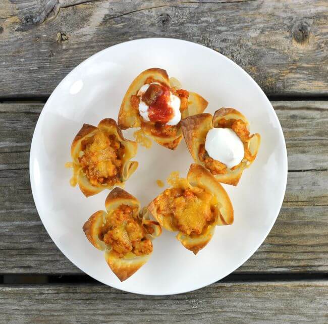 WONTON TACO CUPS