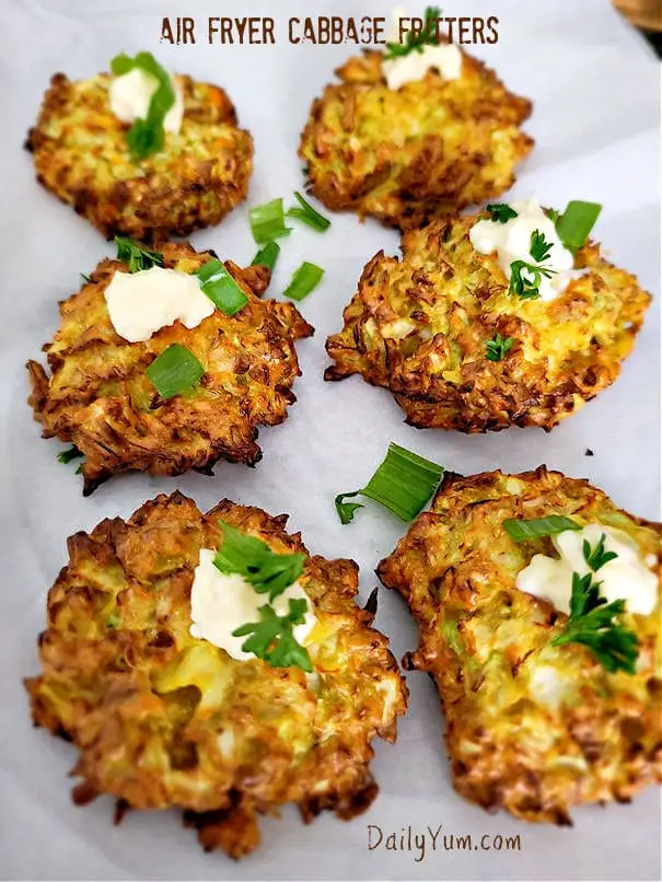 Air Fryer Cabbage Fritters