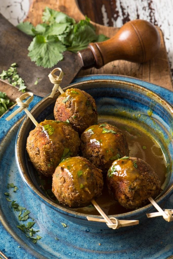 Asian Lentil Balls