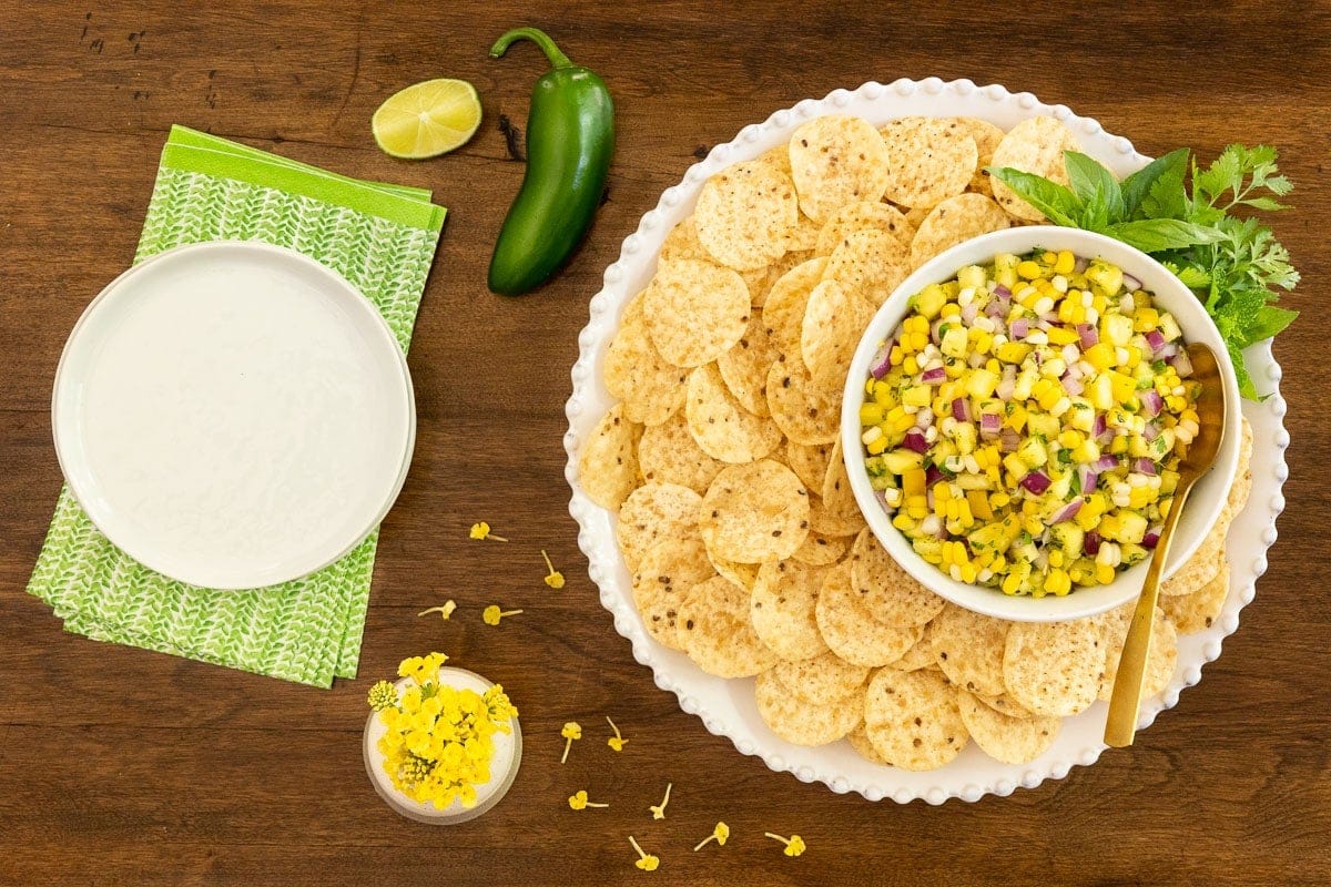 Asian Pineapple Fresh Corn Salsa