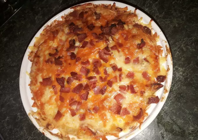 Cheese and bacon pasta bake