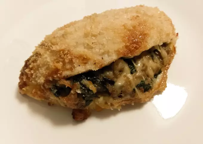 Chicken Breasts Stuffed With Spinach and Emmental Cheese