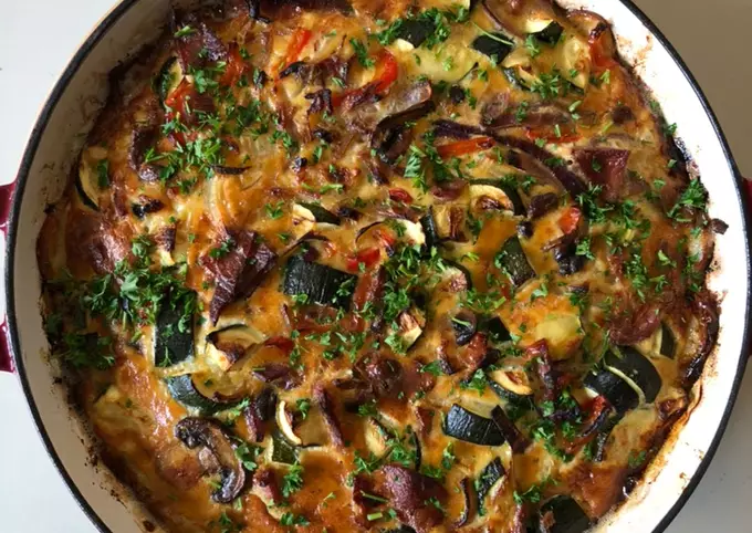Courgette & Bacon Frittata