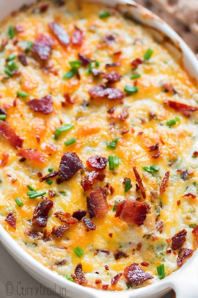 Cream Cheese Dip with Bacon and Cheddar