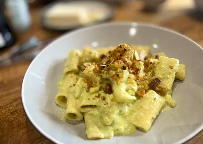 Creamy Romanesco Pasta without Cream