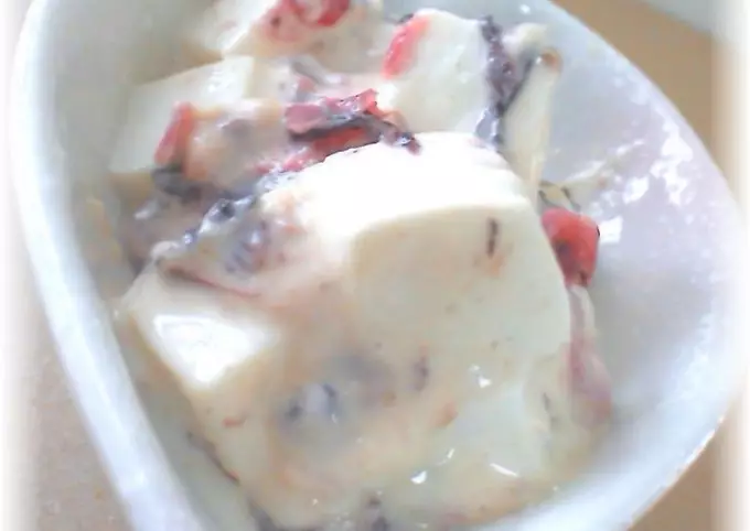 Delicious Tofu with Umeboshi Mayo Sauce